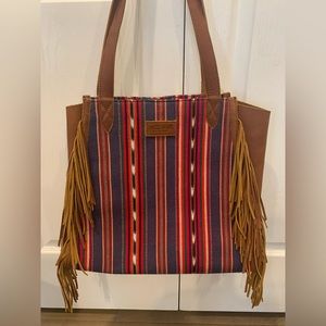 Nena And Co Your Everything Tote Fringe - Cafe